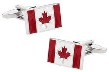 Load image into Gallery viewer, Canadian Flag Canada Cufflinks
