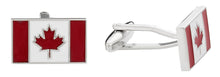 Load image into Gallery viewer, Canadian Flag Canada Cufflinks