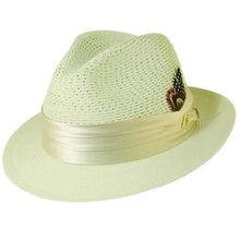 Load image into Gallery viewer, Stacy Adams Dublin- Milan Straw Fedora Hat