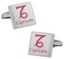 Load image into Gallery viewer, Capricorn Zodiac Sign Cufflinks