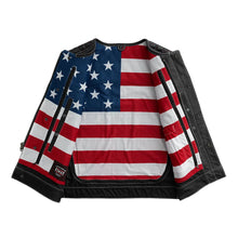 Load image into Gallery viewer, Captain Perforated Men's Motorcycle Leather Vest