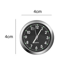 Load image into Gallery viewer, Car Clock Luminous Mini Automobiles Internal Stick-On Digital Watch Stick on Dashboard Car Clock Mini Tiny Small Luminous Car Vent Clocks Watch for Dashboard Boat Bike Home Mechanics Quartz Clocks Auto Ornament Car Accessories Gifts