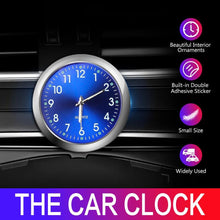 Load image into Gallery viewer, Car Clock Luminous Mini Automobiles Internal Stick-On Digital Watch Stick on Dashboard Car Clock Mini Tiny Small Luminous Car Vent Clocks Watch for Dashboard Boat Bike Home Mechanics Quartz Clocks Auto Ornament Car Accessories Gifts