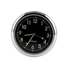 Load image into Gallery viewer, Car Clock Watch Indoor Automobiles Stick-In Luminous Quartz Analog Watch Universal Pocket Mini Stick-On Clock for Car Boat Bike Home Watch Decoration Accessories