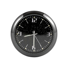 Load image into Gallery viewer, Car Clock Watch Indoor Automobiles Stick-In Luminous Quartz Analog Watch Universal Pocket Mini Stick-On Clock for Car Boat Bike Home Watch Decoration Accessories