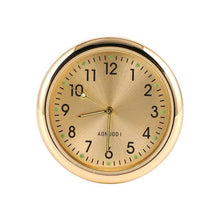Load image into Gallery viewer, Car Clock Watch Indoor Automobiles Stick-In Luminous Quartz Analog Watch Universal Pocket Mini Stick-On Clock for Car Boat Bike Home Watch Decoration Accessories
