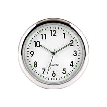 Load image into Gallery viewer, Car Clock Watch Indoor Automobiles Stick-In Luminous Quartz Analog Watch Universal Pocket Mini Stick-On Clock for Car Boat Bike Home Watch Decoration Accessories