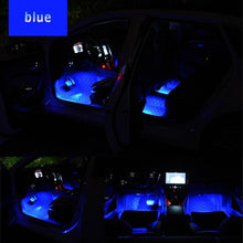 Load image into Gallery viewer, Car Interior LED Foot Sole Interior Car Lights Decoration Light Strip Car Interior Atmosphere Light Under Lighting Dashboard Waterproof Decoration Lighting Kit Bluetooth Smart LED Light Strips for Cars