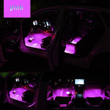 Load image into Gallery viewer, Car Interior LED Foot Sole Interior Car Lights Decoration Light Strip Car Interior Atmosphere Light Under Lighting Dashboard Waterproof Decoration Lighting Kit Bluetooth Smart LED Light Strips for Cars