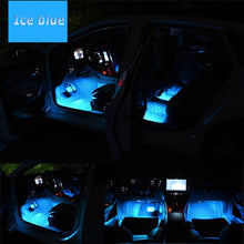 Load image into Gallery viewer, Car Interior LED Foot Sole Interior Car Lights Decoration Light Strip Car Interior Atmosphere Light Under Lighting Dashboard Waterproof Decoration Lighting Kit Bluetooth Smart LED Light Strips for Cars