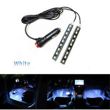 Load image into Gallery viewer, Car Interior LED Foot Sole Interior Car Lights Decoration Light Strip Car Interior Atmosphere Light Under Lighting Dashboard Waterproof Decoration Lighting Kit Bluetooth Smart LED Light Strips for Cars