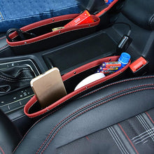 Load image into Gallery viewer, Car Organizer Storage Car Seat Slit Gap Pocket Multifunctional Driver Seat Catcher Cup Holder Car Accessories PU Leather Car Seat Gap Organizer Universal Fit Storage Pockets Adjust Set Car Seat Crevice Storage Box Helps Reduce Distracted Driving
