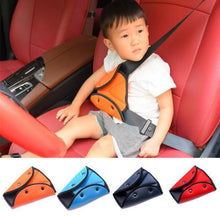 Load image into Gallery viewer, Car Safe Seat Belt Cover Soft Adjustable Children Safety Belt Fixer Triangle Anti-ledge For Child Neck Protection Belts Seat Belt Adjuster and Pillow with Clip for Kids Travel Neck Support Headrest Seatbelt