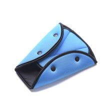 Load image into Gallery viewer, Car Safe Seat Belt Cover Soft Adjustable Children Safety Belt Fixer Triangle Anti-ledge For Child Neck Protection Belts Seat Belt Adjuster and Pillow with Clip for Kids Travel Neck Support Headrest Seatbelt