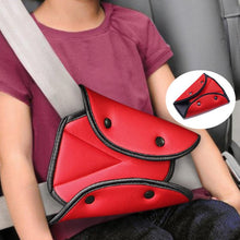 Load image into Gallery viewer, Car Safe Seat Belt Cover Soft Adjustable Children Safety Belt Fixer Triangle Anti-ledge For Child Neck Protection Belts Seat Belt Adjuster and Pillow with Clip for Kids Travel Neck Support Headrest Seatbelt