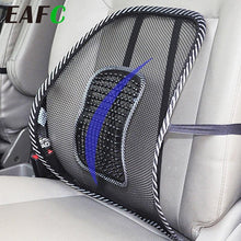 Load image into Gallery viewer, Car Seat Office Chair Massage Back Lumbar Support Mesh Ventilate Cushion Pad Car compatible with Lumbar Support with Double Breathable Seat Office Chair Massage Back Lumbar Support Mesh Ventilate Cushion Pad Black Mesh Back Lumbar Cushion for Car Driver