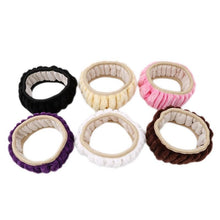 Load image into Gallery viewer, Car Steering Wheel Elastic Long Microfiber Plush Steering Wheel Cover Gearshift Handbrake Cover Protector Decoration Warm Super Thick Plush Collar Soft Car Steering Wheel Cover Decoration Warm Super Thick Plush Collar Soft Black Pink Women Man