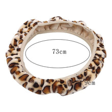 Load image into Gallery viewer, Car Steering Wheel Elastic Long Microfiber Plush Steering Wheel Cover Gearshift Handbrake Cover Protector Decoration Warm Super Thick Plush Collar Soft Car Steering Wheel Cover Decoration Warm Super Thick Plush Collar Soft Black Pink Women Man