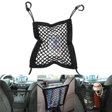Load image into Gallery viewer, Car Storage Net Bag Organizer Holder Mesh Seat Back Hanging Trunk Luggage Hooks String Kit Off Road Car Mesh Organizer, Seat Back Net Bag, Barrier of Backseat Pet Kids Cargo Tissue Purse Holder Car Driver Storage Netting Pouch Truck Auto Accessories