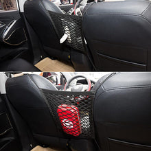 Load image into Gallery viewer, Car Storage Net Bag Organizer Holder Mesh Seat Back Hanging Trunk Luggage Hooks String Kit Off Road Car Mesh Organizer, Seat Back Net Bag, Barrier of Backseat Pet Kids Cargo Tissue Purse Holder Car Driver Storage Netting Pouch Truck Auto Accessories