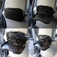 Load image into Gallery viewer, Car Table Steering Wheel Eat Work Cart Drink Food Coffee Goods Auto Steering Wheel Desk Holder Tray Car Laptop Computer Desk Mount Stand Seat Table Back Seat Headrest Tray for Eating Food Drink Writing Laptop Steering Wheel Tray