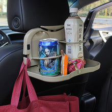 Load image into Gallery viewer, Car Table Steering Wheel Eat Work Cart Drink Food Coffee Goods Auto Steering Wheel Desk Holder Tray Car Laptop Computer Desk Mount Stand Seat Table Back Seat Headrest Tray for Eating Food Drink Writing Laptop Steering Wheel Tray