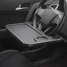Load image into Gallery viewer, Car Table Steering Wheel Eat Work Cart Drink Food Coffee Goods Auto Steering Wheel Desk Holder Tray Car Laptop Computer Desk Mount Stand Seat Table Back Seat Headrest Tray for Eating Food Drink Writing Laptop Steering Wheel Tray
