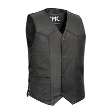 Load image into Gallery viewer, Carbine Men's Western Style Leather Motorcycle Vest