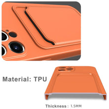 Load image into Gallery viewer, Card Pocket Protective Slim Wallet Case For iPhone 14 13 12 11 Pro Max Modern Bright Color iPhone Cover Lightweight Card Slot Design Simple Color Business Protective Case