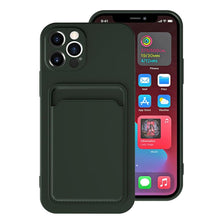 Load image into Gallery viewer, Card Pocket Protective Slim Wallet Case For iPhone 14 13 12 11 Pro Max Modern Bright Color iPhone Cover Lightweight Card Slot Design Simple Color Business Protective Case