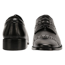 Load image into Gallery viewer, Carrey Leather Derby Style Dress Shoes for Men - Black and Burgundy Colors