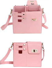 Load image into Gallery viewer, Mandotos CarryEasy Beverage Pouch PU Leather Portable Bottle Bag With Soft Lining And Open Pocket Pink