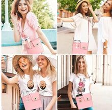 Load image into Gallery viewer, Mandotos CarryEasy Beverage Pouch PU Leather Portable Bottle Bag With Soft Lining And Open Pocket Pink