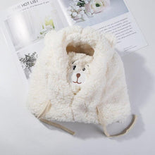 Load image into Gallery viewer, Cartoon Bear Ear Lamb Beanie Hat With Mask Warm Balaclava Winter Thickened Ear Protection Autumn Skellies Beanies Pompom Hat Knitted Ski Beanie Hat Double Pompom Beanie Cap for Girls Boys Kids Beanie Winter Hat Baby Kids Infant Toddler for Women Girl