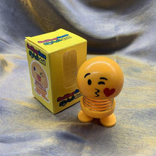 Load image into Gallery viewer, Cartoon Car Ornaments Electroplating Spring Shaking Head Doll Toy Shaking Head Toys Car Ornaments Bobblehead Nod Dolls Cute Cartoon Funny Wobble Head Robot Lovely Car Dashboard Decor Spring Car Decoration Doll Stretchable Toy Deformation