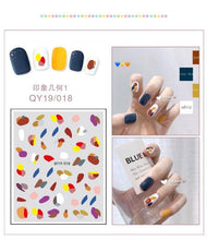 Load image into Gallery viewer, Cartoon Characters Plants Animals Forest Flowers Small Fresh Flowers 3D Nail Stickers Hyuna Style Nail Patch Waterproof Self Adhesive Nail Decals for Nail Art Decoration Including Hearts Stars Letters Bowknot Leaves Flowers Plants Fruits Butterflies