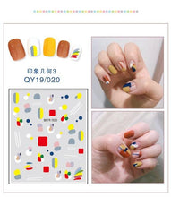 Load image into Gallery viewer, Cartoon Characters Plants Animals Forest Flowers Small Fresh Flowers 3D Nail Stickers Hyuna Style Nail Patch Waterproof Self Adhesive Nail Decals for Nail Art Decoration Including Hearts Stars Letters Bowknot Leaves Flowers Plants Fruits Butterflies