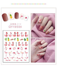 Load image into Gallery viewer, Cartoon Characters Plants Animals Forest Flowers Small Fresh Flowers 3D Nail Stickers Hyuna Style Nail Patch Waterproof Self Adhesive Nail Decals for Nail Art Decoration Including Hearts Stars Letters Bowknot Leaves Flowers Plants Fruits Butterflies