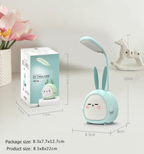 Load image into Gallery viewer, Cartoon Desk Lamp Eye Protection Energy-saving Reading Lamp USB Charging Sleeping Night Light LED Table Lamp for Kids Cute Study Lamps for Bedroom Décor