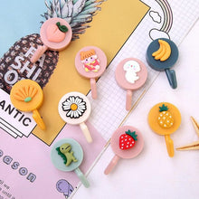 Load image into Gallery viewer, Cartoon Fruit Sticky Hook Multifunctional Punch-free Hook Kitchen Bathroom Wall Hanging Cute Paste Hook Traceless Adhesive Clasp Cute Adhesive Hooks Plastic Hooks for Hanging Cartoon Adhesive Wall Mount Hook for Home Bathroom