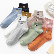 Load image into Gallery viewer, Cartoon Socks Funny Animal Print Kawaii Socks Cute Happy Socks Unisex Crew Socks Cotton Socks Running Walking Climbing Warm Socks For Men And Women