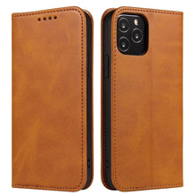 Load image into Gallery viewer, Case for iPhone 12 Pro Max mini Case on for iPhone 11 7 8 Plus X XR XS Luxury Leather Flip Cover PU Leather iPhone Wallet Case Black Kickstand Card Holder Flip Phone Cover