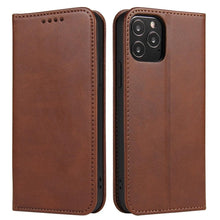 Load image into Gallery viewer, Case for iPhone 12 Pro Max mini Case on for iPhone 11 7 8 Plus X XR XS Luxury Leather Flip Cover PU Leather iPhone Wallet Case Black Kickstand Card Holder Flip Phone Cover