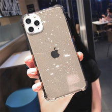 Load image into Gallery viewer, Case For iPhone 13 Pro Max Glitter Shockproof Transparent Phone Case For iPhone 12 11 Pro Max XR XS Max X 7 8 Plus Soft Clear Cover Shiny Case Scratch Resistant Soft Thin Shockproof Case