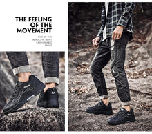 Load image into Gallery viewer, Casual Mens Outdoor Shoes Flat Durable Shoes Autumn Winter Classic Leather Sport Footwear Low Cut Boots Leather Walking Lightweight Breathable Modern Shoes For Walking