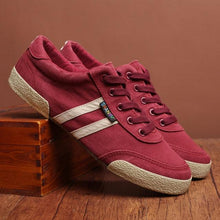 Load image into Gallery viewer, Casual Round Toe High Quality Mens Canvas Flat Solid Summe Lace Up Breathable Flat Casual Sneakers Sports Flats Men Casual Walking Sneakers Comfortable Soft Design