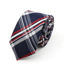 Load image into Gallery viewer, Casual Skinny Men Ties Fashion Polyester Comfortable Striped Necktie Business Design Formal Slim Office Necktie For Men