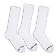 Load image into Gallery viewer, Casual White Crew Socks 3-Pack