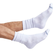 Load image into Gallery viewer, Casual White Crew Socks 3-Pack