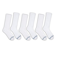 Load image into Gallery viewer, Casual White Crew Socks 6-Pack